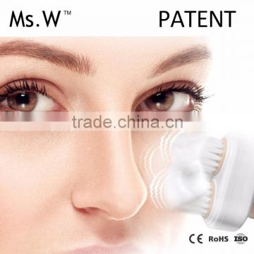 New Product 2017 Ms.W electric clear sonic facial cleansing brush with rotary brush head