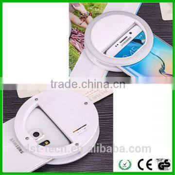 Fashion LED Selfie Ring Light 3-Level Brightness LED Clip On for Iphone,Blackberry, Samsung Galaxy photo-3