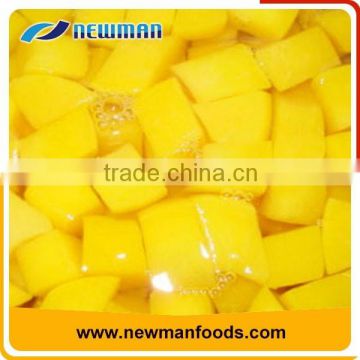 2016 corp canned peach dices in light syrup diced peaches 2650ml