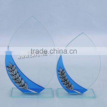 Blank Crystal Glass Star Block Trophy for Company Desktop Souvenirs on promotion in 2015 sale glass award trophy