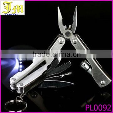 multi grip purpose pliers with knife tools with LED flash light