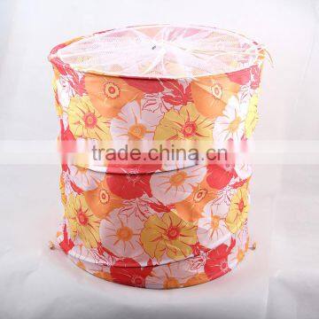 2016 Hot Sell Floral Print Cloth Storage Basket/Bin