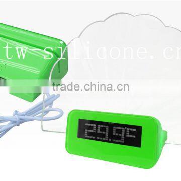 Shell Plastic LED Alarm Clock With USB photo-2