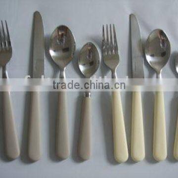 high quality full tang cutlery with plastic handle