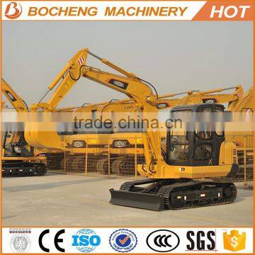 in Europe low fuel consumption FR80 8ton 60kw lovol 0.32CBM with quick coupling device mini digger excavator