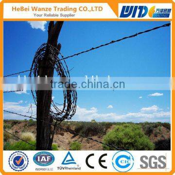 Hot sale of the barbed wire galvanized barbed wire and PVC coated barbed wire