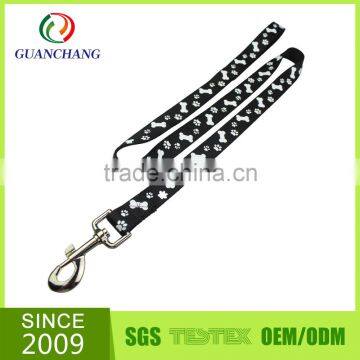 China Factory Custom Print Logo Nylon Dog Collar and Leash photo-4