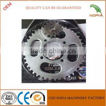 YBR125 BAJAJ ct100 motor transmission system chain sprockets with 428/428H chains