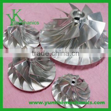 Best price of customized 5 axis cnc machining aluminum impeller