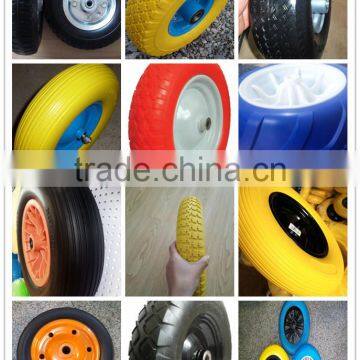 8 Inch Flat Free pu Tires for Caster Wheels 2.50-4
