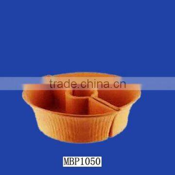 Terracotta round large garden umbrella pot for garden decor