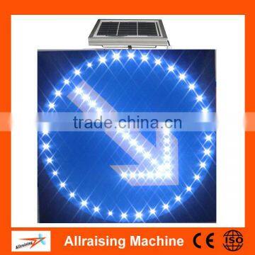 Aluminum Solar Powered Two-Way Arrow LED Road Sign photo-4