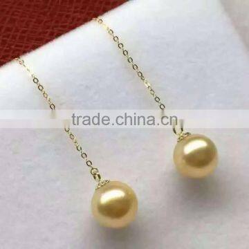 Wholesale fashion 18k gold latest design of pearl earrings