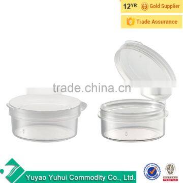 Beauty Container Wholesale Empty Plastic Cosmetic Hinged Jar 10 Ml