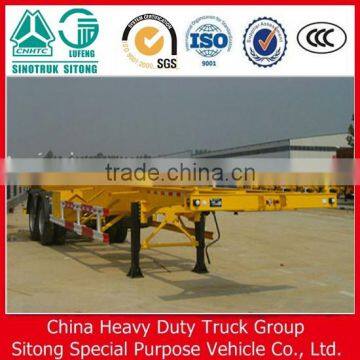 3 Axles 40 Feet Skeleton Semi Trailer For Sale photo-6