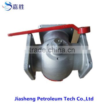 manufacure supply aluminium alloy handle operation three way ball valve