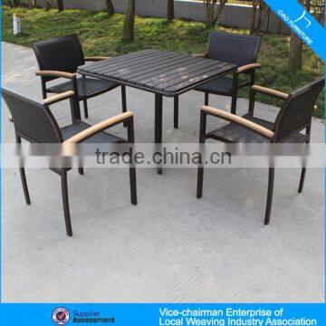 Внешняя пабовая стол и стулья с деревянной верхней частью PS-wood 646+8604 photo-6