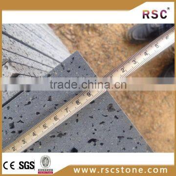 Natural Grey Lavastone Hainan Basalt Stone photo-3