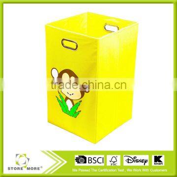 Folding Laundry Bin, Light Pink Butterfly photo-2