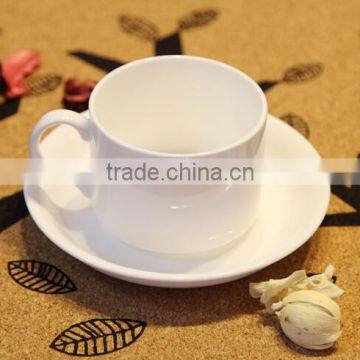 Haonai new style high quality new bone china cup and saucer planter