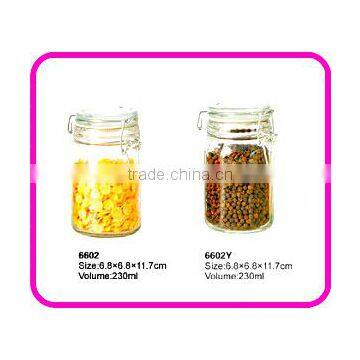 glass canister/glass container/glass jar/airtight glass jar