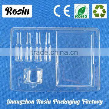 manufacturers portable Blister PET cosmetic tray,blister tray,clamshell package