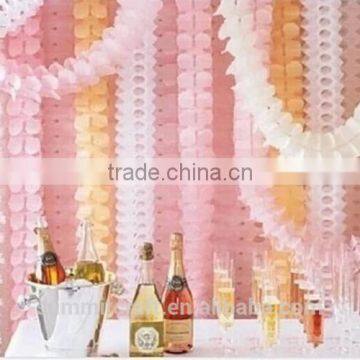 Colorful decortative party tissue paper streamers