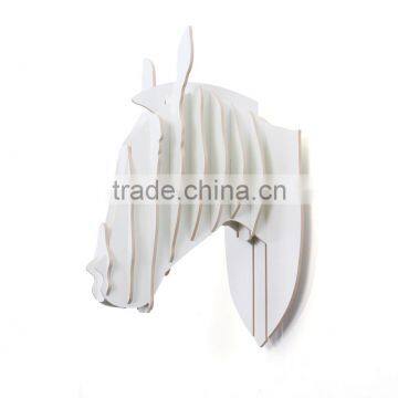 Wooden Animal Head Statue Home Wall Decoration Wooden Decorative Statue Zebra Head photo-4
