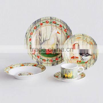 20pcs Ceramic Dinnerware Set With Christmas Design photo-5