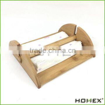Bamboo Heavy Duty Napkin Holder Rack With Center Bar Homex BSCI/Factory photo-4