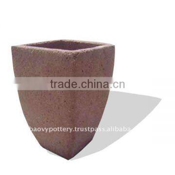 Vietnam Old stone outdoor planter, outdoor pottery