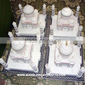 Home Decorative White Marble Taj Mahal Replica