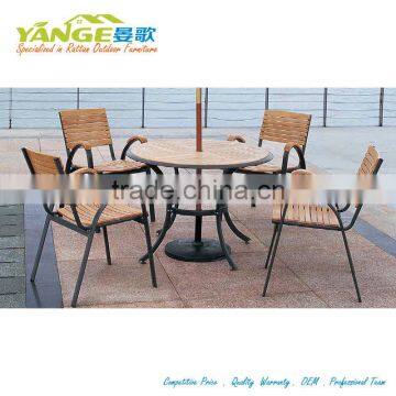 YANGE wooden outdoor garden furniture chair and table YG-3036