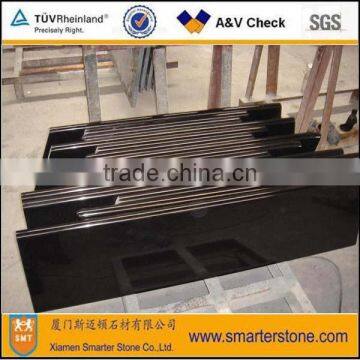 Top Quality Absolute Black Polished stairs for villa landscaping stone on line