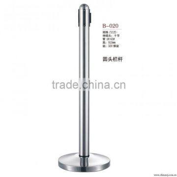 Stainless steel outdoor retractable crowd control rectractable barrier