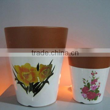 glaze terracotta flower pot SN039