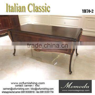YB70-2 Luxury Royal Furniture Italian Furniture Made in China Hand Carved Writing Desk- photo-2