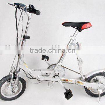 180W electric foldable silver bikes