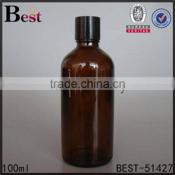 Essential Oil Amber Glass Vial Cosmetic 100ml Amber Glass Vial photo-3