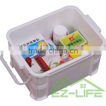 2016 Hot Sale Plastic New Design Home Colorful Thicken Stack-able First Aid Kit Medical Hard Empty Packaging Storage Box