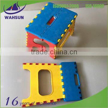 Hand-held cheap outdoor plastic folding stool for traveling