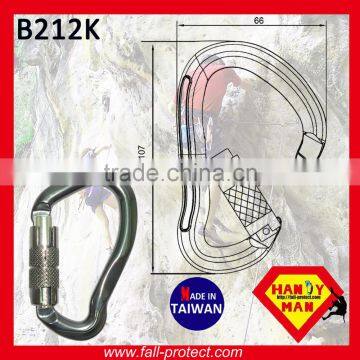 Aluminum Material Rescue Rock Climbing 23KN Carabiner With B Type photo-4
