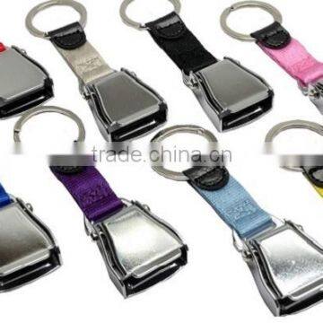 Custom Logo Mini Aircraft Buckle Seatbelt Keychain fo Police Air Marshal photo-2