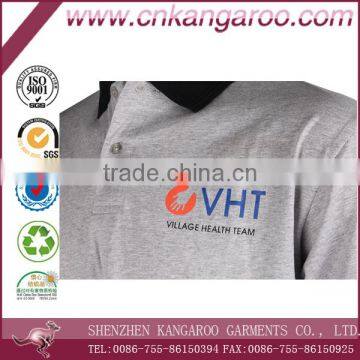 2016 Grey Printed Mercerized Cotton T-shirt photo-4