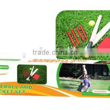 GSWBTM baseball and cricket set