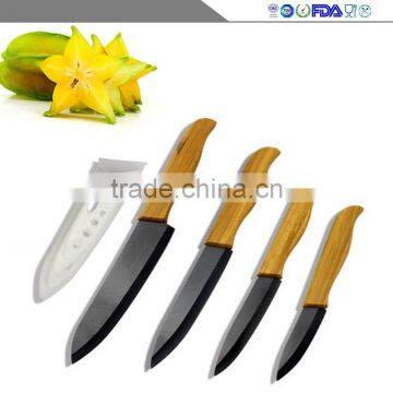 Manufacturers Selling Bamboo Processing Handle Zirconia Black Ceramic Knife Cut the Meat photo-5