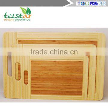 3pcOrganic Bamboo Cutting Boards - Large Kitchen Cutting Board and Wooden Cheese Board - Wooden Pallets and Juice Drip Tray Slot photo-6