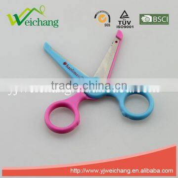 WCSC117 Premium Novelty Wholesale Soft Handle Colorful School Children Plastic Scissors Funny Shape photo-2