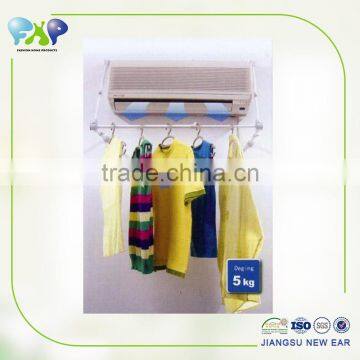 Home accessories plastic multi-purpose drying racks folding telescopic racks wall mounted clothes hanger rack