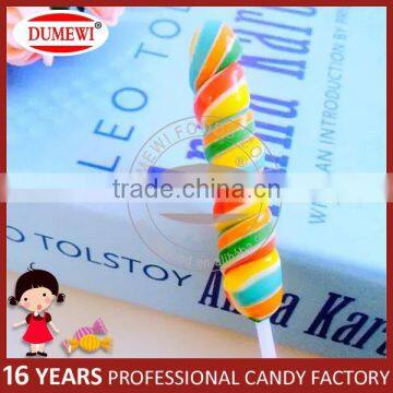 Handmade Rainbow Twist Hard Lollipop Candy Christmas